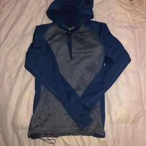 Blue Nike hoodie. Size small